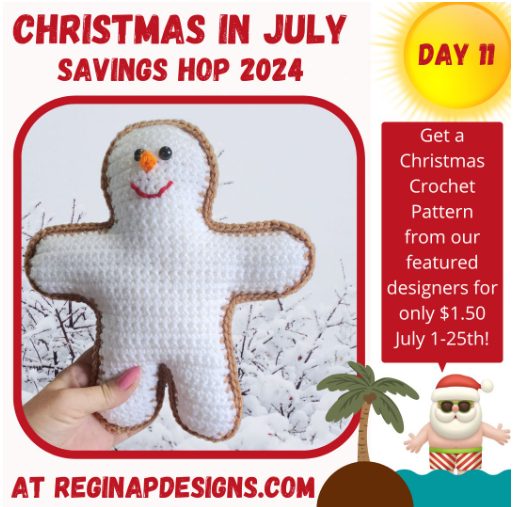 Christmas in July Savings Hop - Gingerbread Snowman