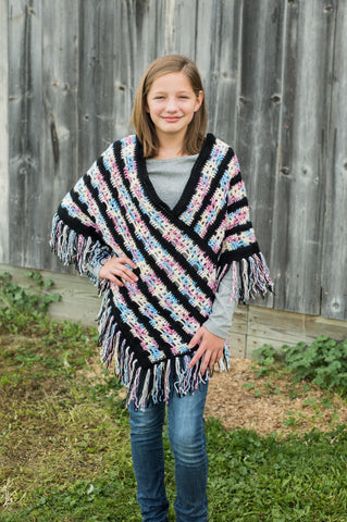 Winter Fashion Sale - Sugar Skull Poncho for Girls