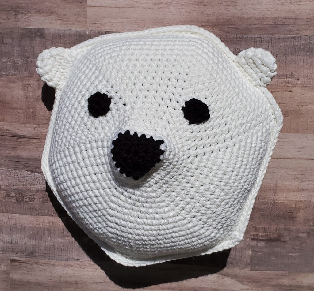 Polar Bear Pillow Crochet Pattern