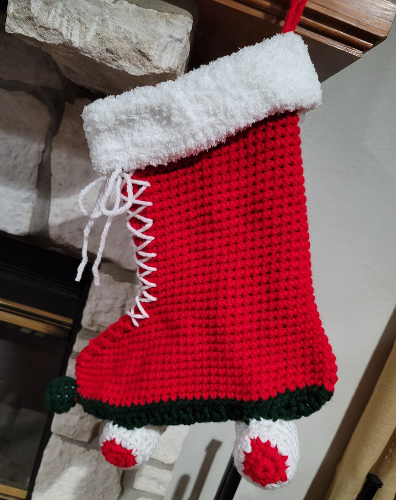 Roller Skate Christmas Stocking