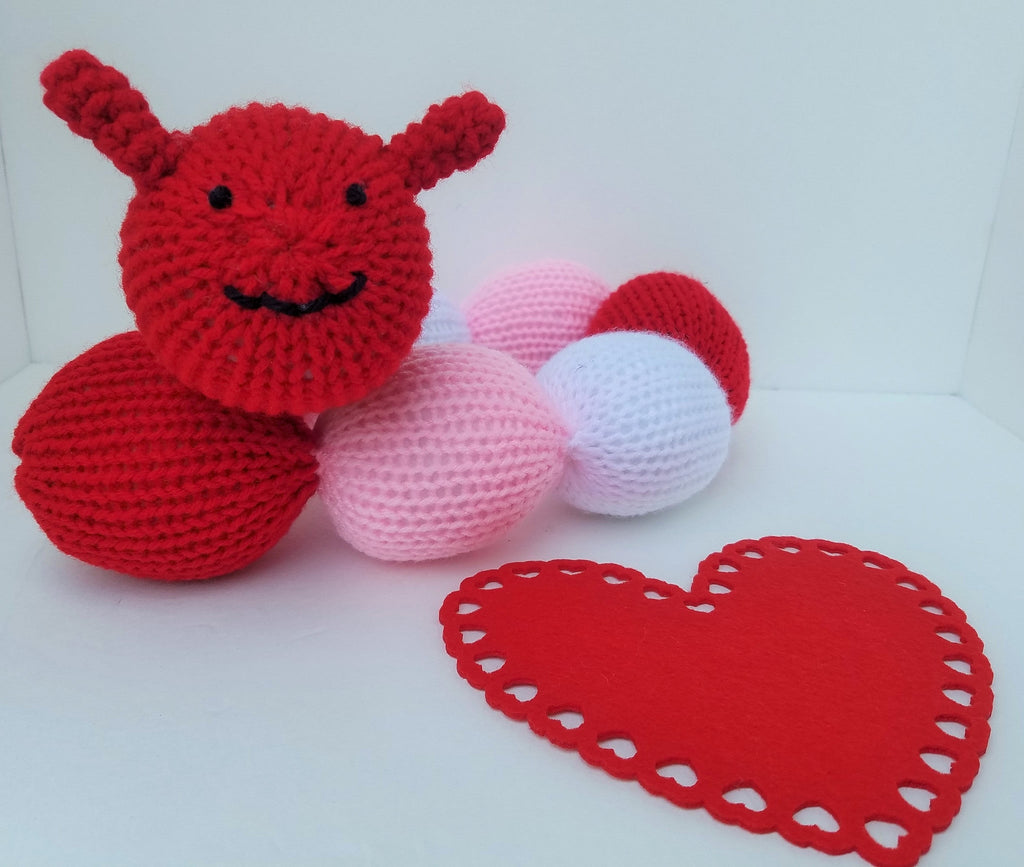 Valentine's Day Caterpillar Rattle