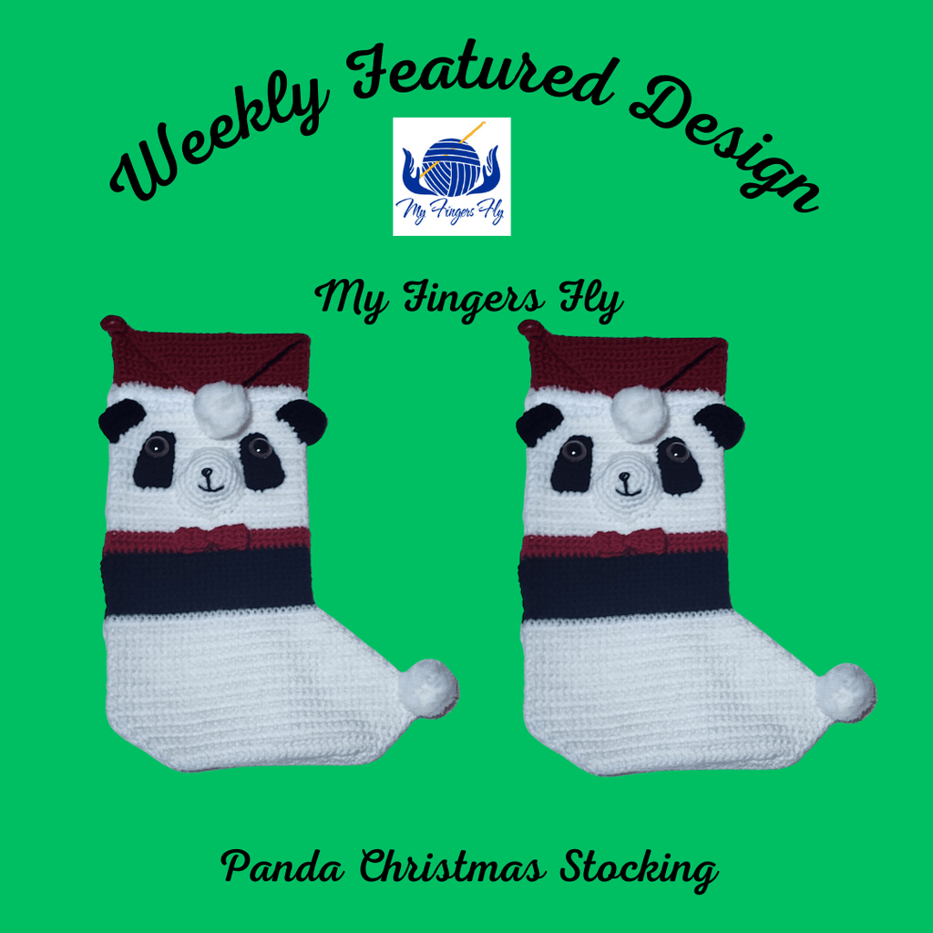 Weekly Featured Design - Panda Christmas Stocking