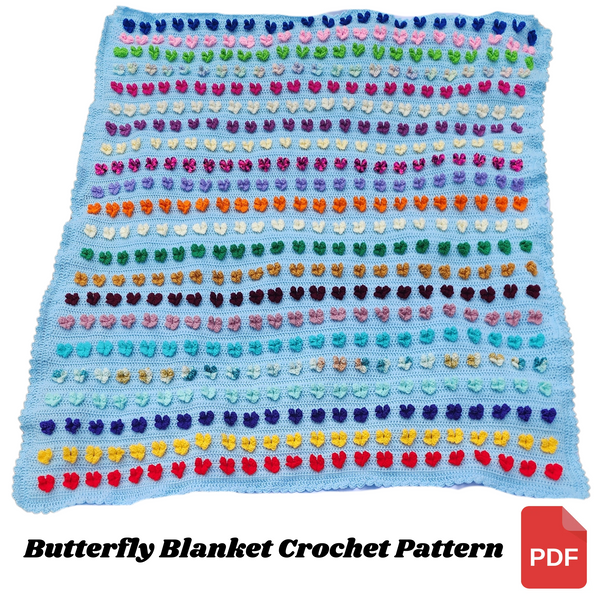 Butterfly Blanket Crochet Pattern