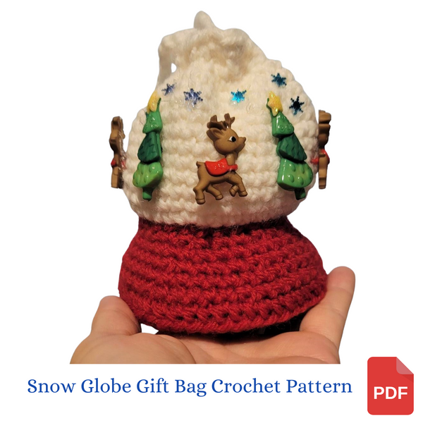 Snow Globe Gift Bag Crochet Pattern