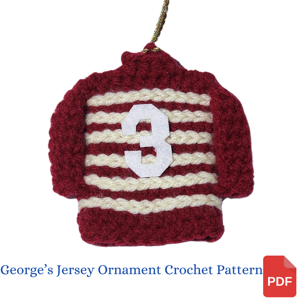 George Bailey Jersey Ornament Crochet Pattern