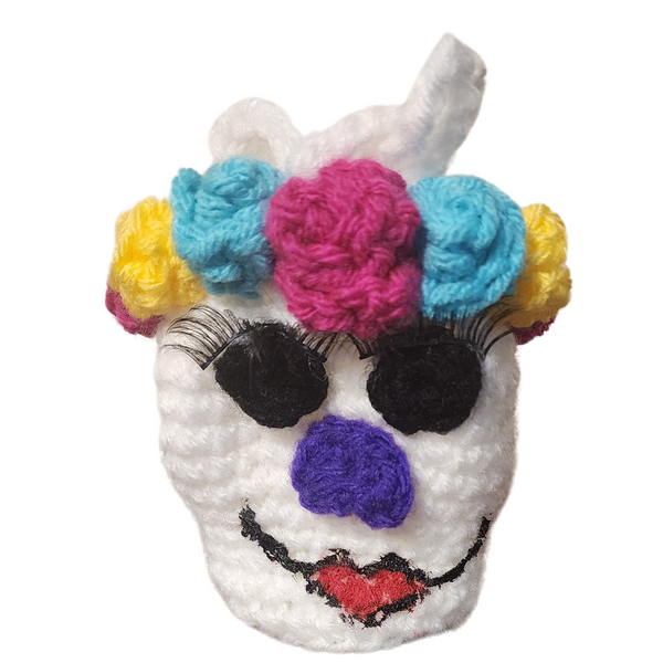 Sugar Skull Treat Bag Crochet Pattern