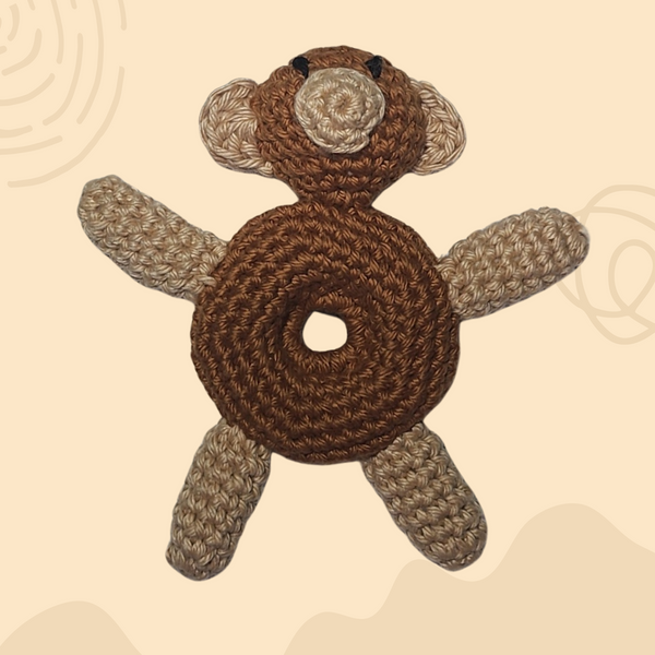 Orangutan Baby Rattle Crochet Pattern