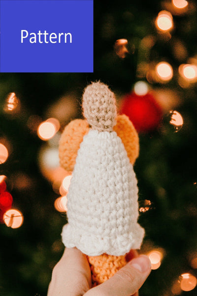 Angel Baby Rattle Crochet Pattern - Christmas Baby Rattle Crochet Pattern - My Fingers Fly