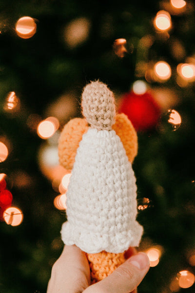 Angel Baby Rattle Crochet Pattern - Christmas Baby Rattle Crochet Pattern - My Fingers Fly