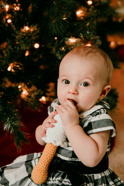 Angel Baby Rattle Crochet Pattern - Christmas Baby Rattle Crochet Pattern - My Fingers Fly