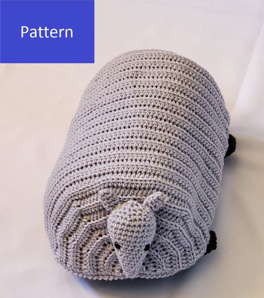 Armadillo Nap Buddy Crochet Pattern - Armadillo Toddler Blanket Crochet Pattern - My Fingers Fly