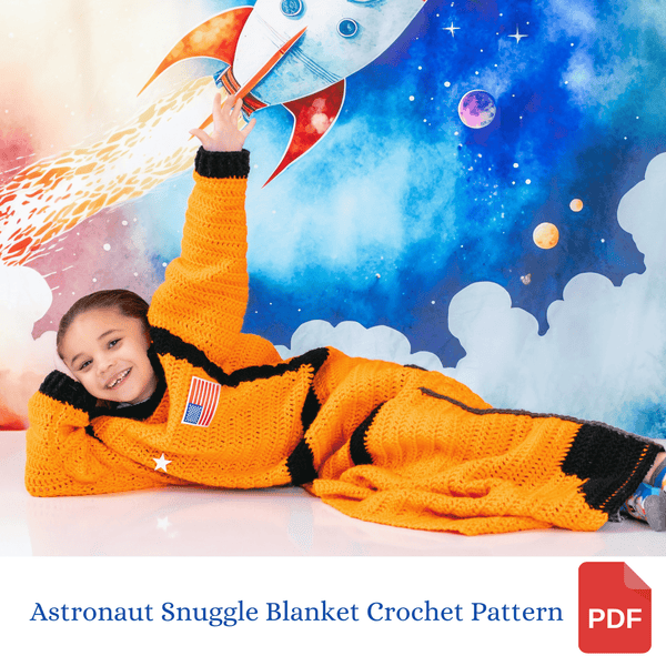 Astronaut Snuggle Blanket – Cozy Space Adventure! 🚀✨ - My Fingers Fly