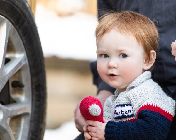 Auto Mechanic Baby Sweater Crochet Pattern - Take Baby to Work Day Sweater Crochet Pattern - My Fingers Fly