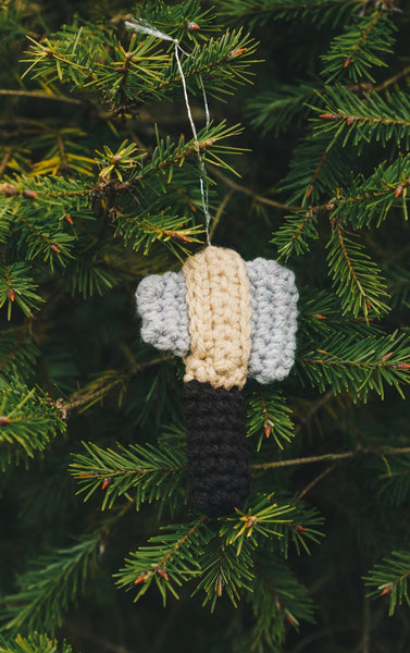 Axe Christmas Tree Ornament Crochet Patterns - Lumberjack Axe, Pulaski Axe, Tomahawk - My Fingers Fly