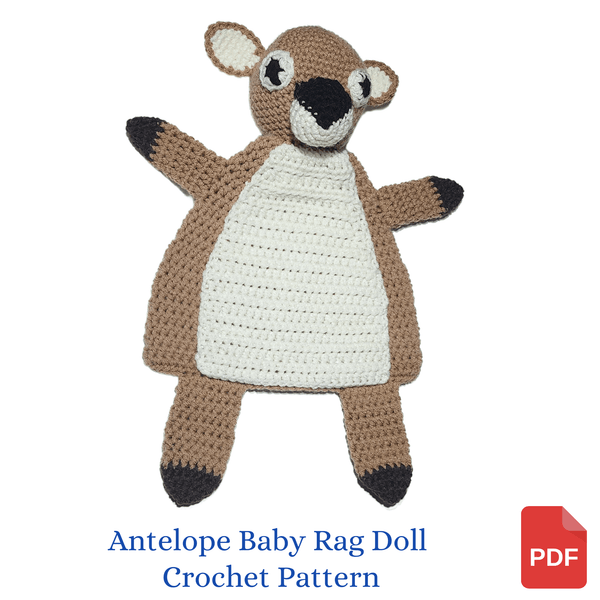 Baby Antelope Rag Doll Crochet Pattern - My Fingers Fly