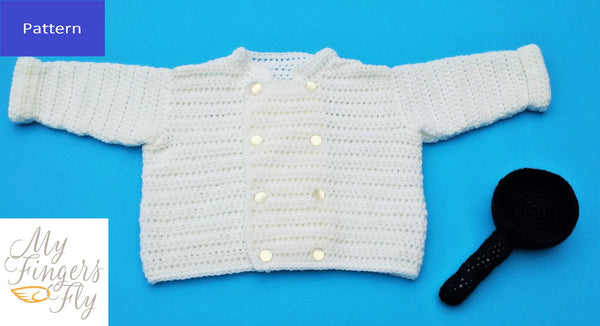 Baby Chef Sweater Crochet Pattern - My Fingers Fly