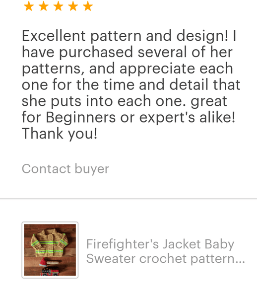 Baby Firefighter Sweater Crochet Pattern with Axe Rattle Crochet Pattern - My Fingers Fly