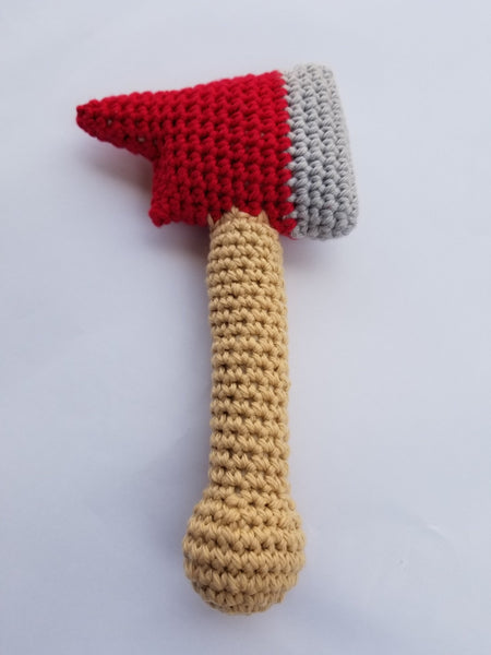 Baby Firefighter Sweater & Rattle Crochet Kit - My Fingers Fly