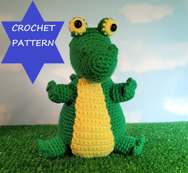 Baby Gator Amigurumi Crochet Pattern - My Fingers Fly