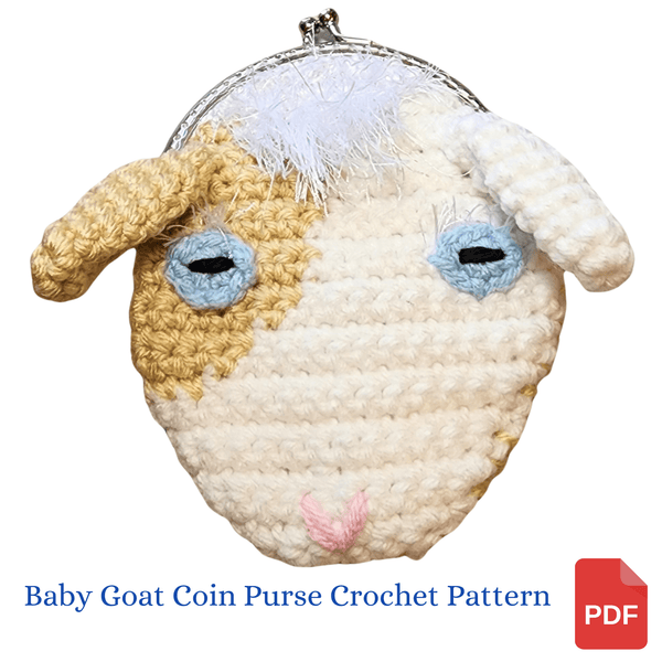 Baby Goat Coin Purse Crochet Pattern - My Fingers Fly