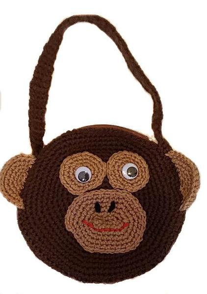 Baby Gorilla Purse Crochet Kit - My Fingers Fly