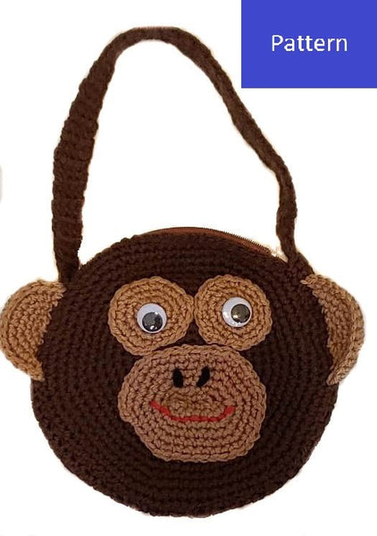 Baby Gorilla Purse Crochet Pattern - My Fingers Fly