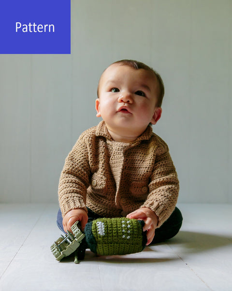 Baby Marine Sweater Crochet Pattern, Instant PDF Download - My Fingers Fly