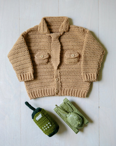 Baby Marine Sweater Crochet Pattern, Instant PDF Download - My Fingers Fly