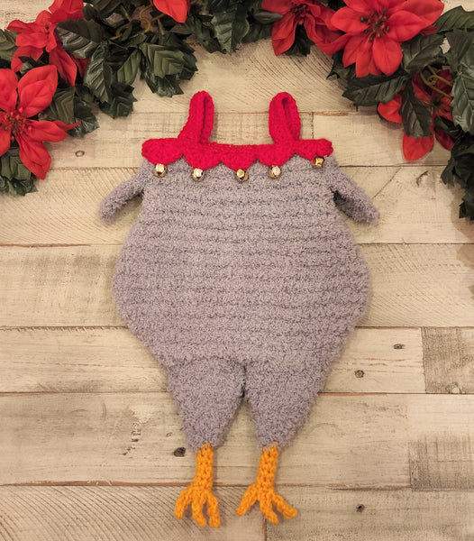 Handmade Chicken Christmas Stocking