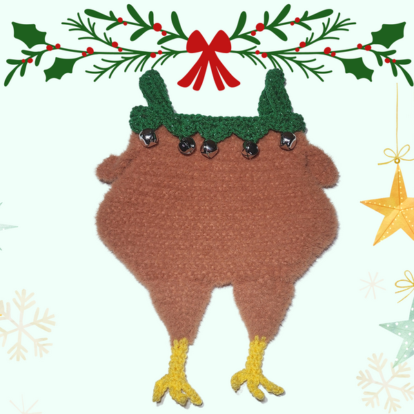 Handmade Chicken Christmas Stocking