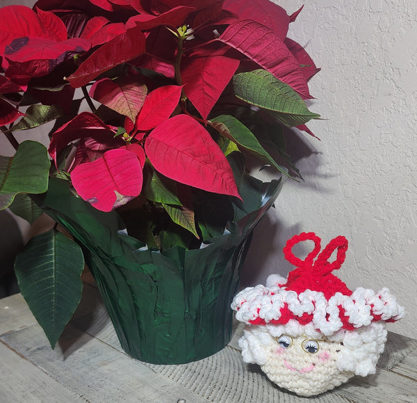 Mrs. Claus Gift Bag Crochet Pattern