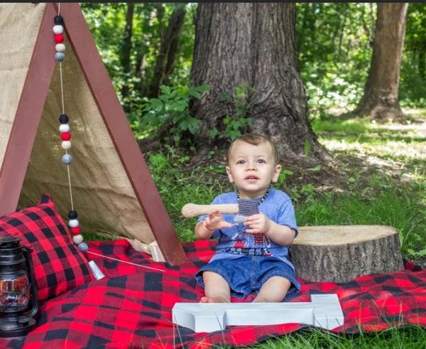 Lumberjack Axe Baby Rattle Crochet Kit