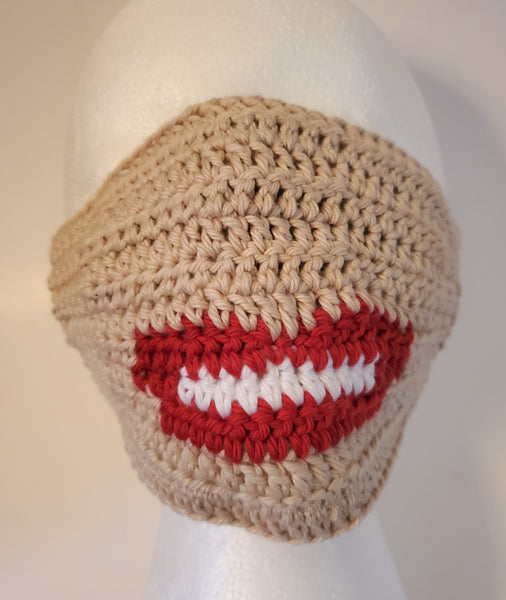 Lips Face Mask Crochet Pattern